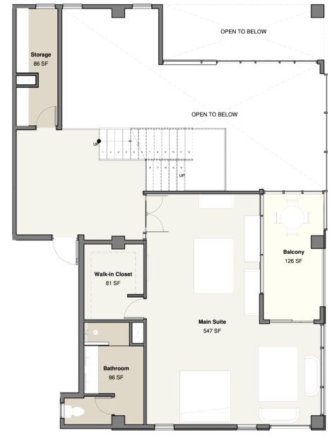 8A BROMPTON RD Sheet – PR-07 – Penthouse Type 2- First Floor Plan